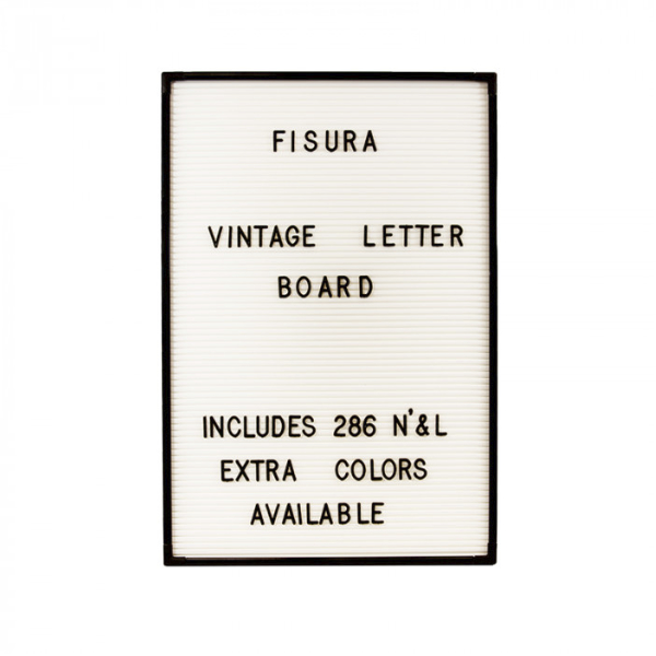 Vintage Letter Board White
