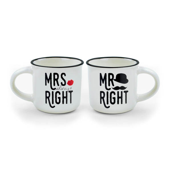 2 TAZAS MR AND MRS