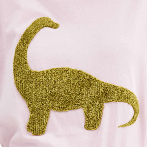 Camiseta Lila Dinosaurio
