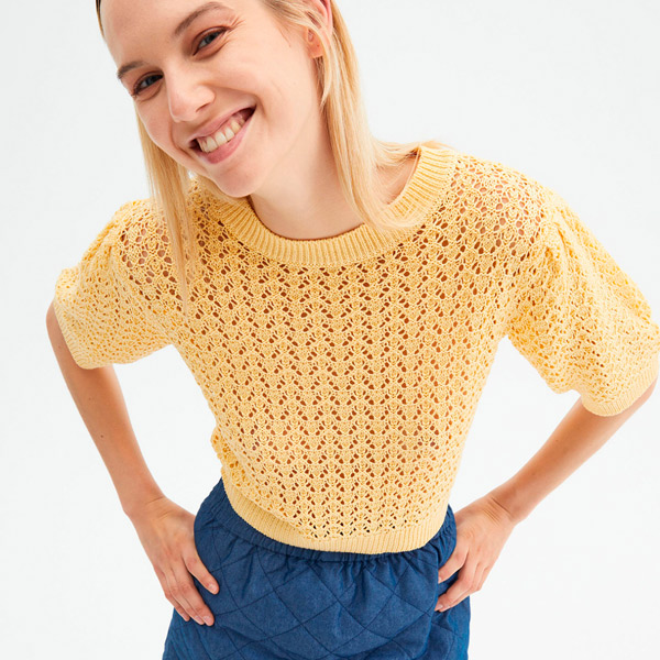 Jersey Crochet Amarillo