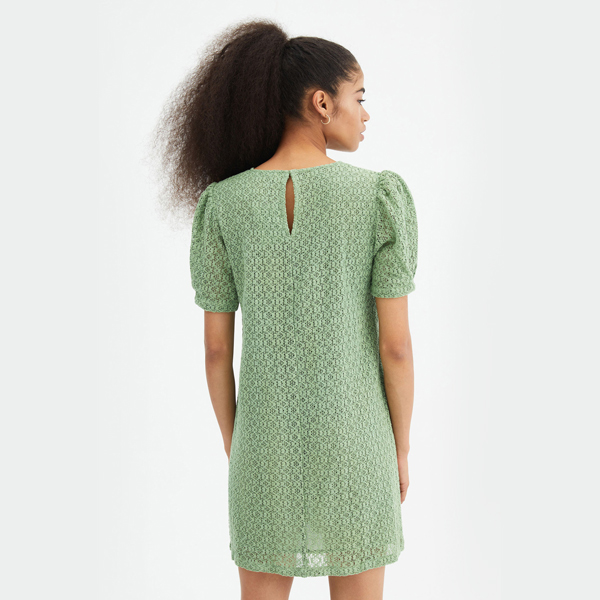 Vestido Crochet Green