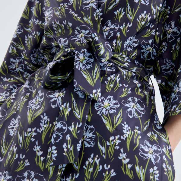 Kimono Floral Azul