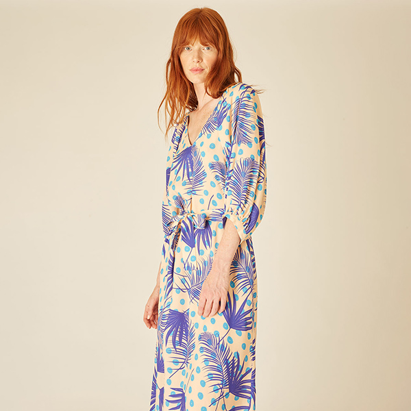 Palm&dots Ballon Dress