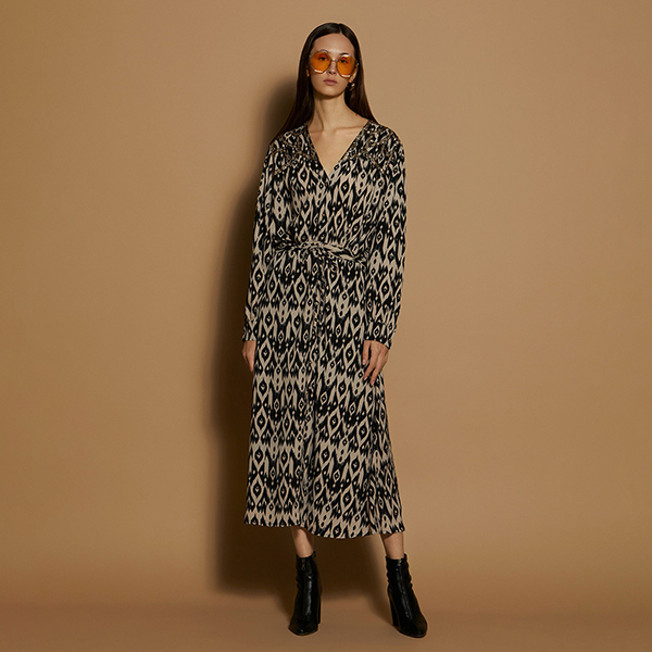 Vestido Estampado Ikat