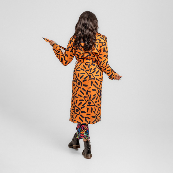 GABARDINA MIDI POR DENTRO