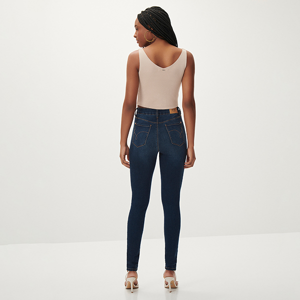Jeans Cintura Alta Oscuro