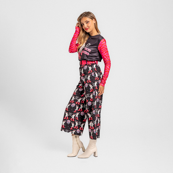 PANTALON ANCHO GATA CON BOTAS