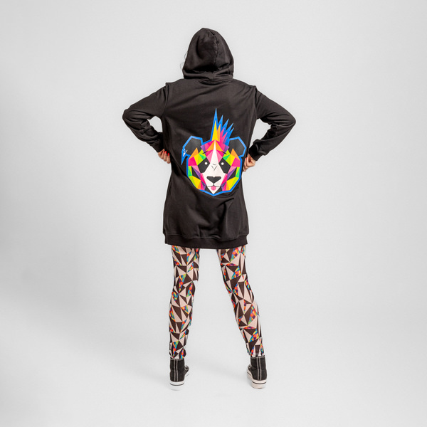 VESTIDO SUDADERA PUNK PANDA