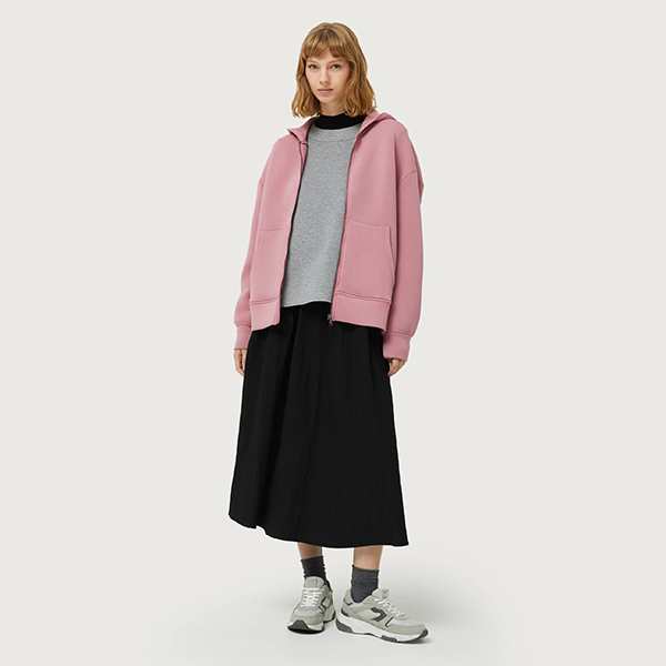 Sudadera Capucha Rosa
