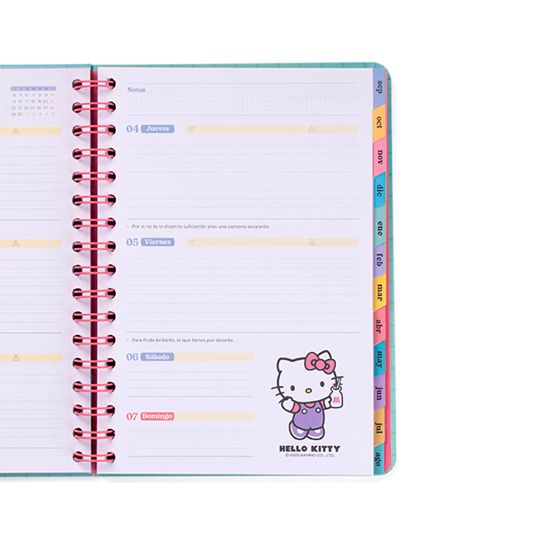 Agenda Semanal Hello Kitty 2025/26
