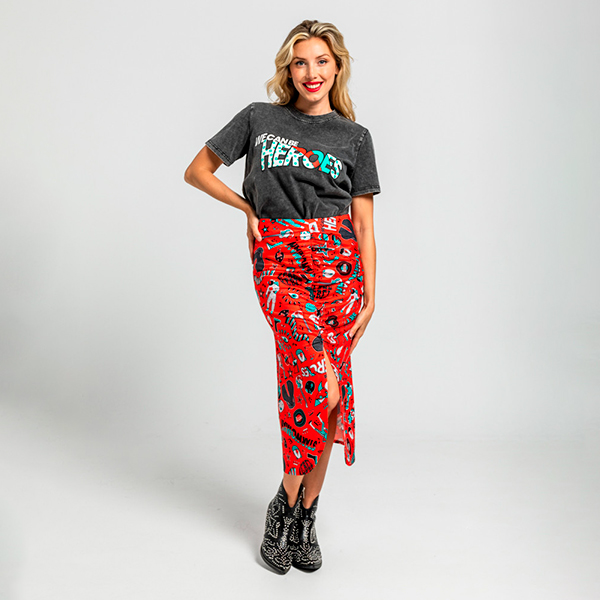 Falda-Drapeado-Estampado-Bowie