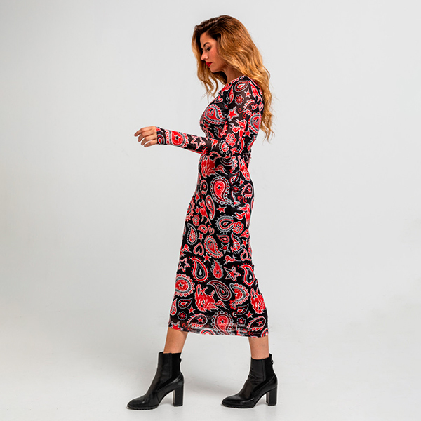 Vestido-Tul-Paisley-Cachemir-Negro