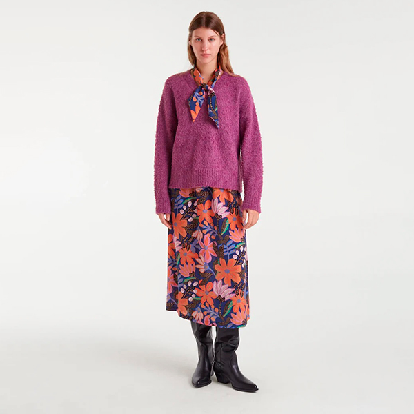 Falda-Midi-Crepé-Tigerlily