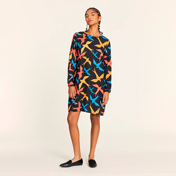 Vestido-Corto-Pájaros