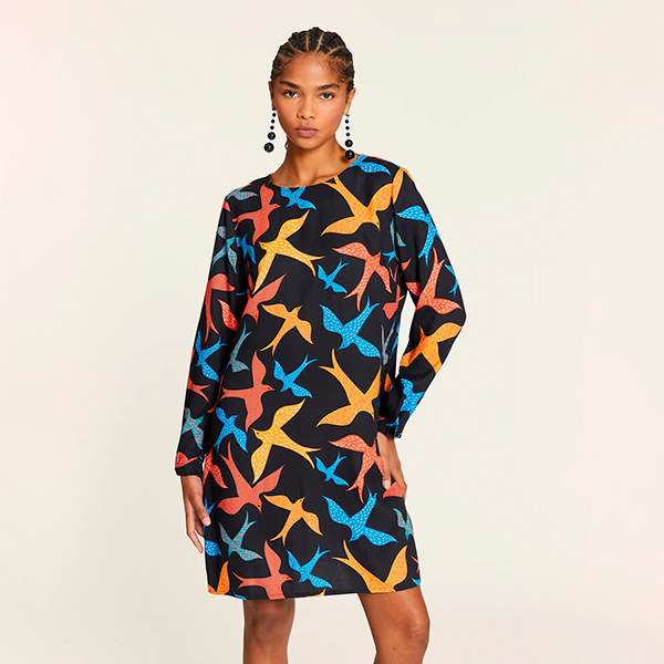 Vestido-Corto-Pájaros