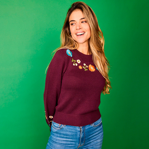 Jersey-Cenicienta-Burdeos