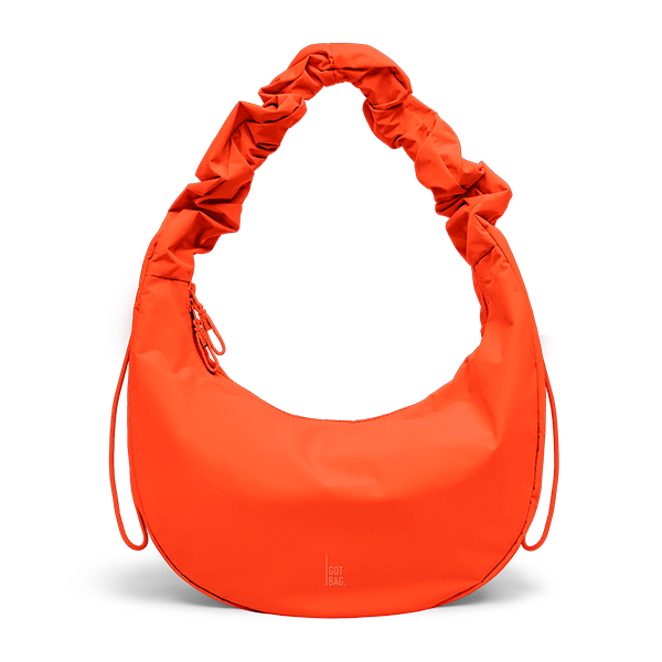 Moon Bag Ruffle Hot Coral