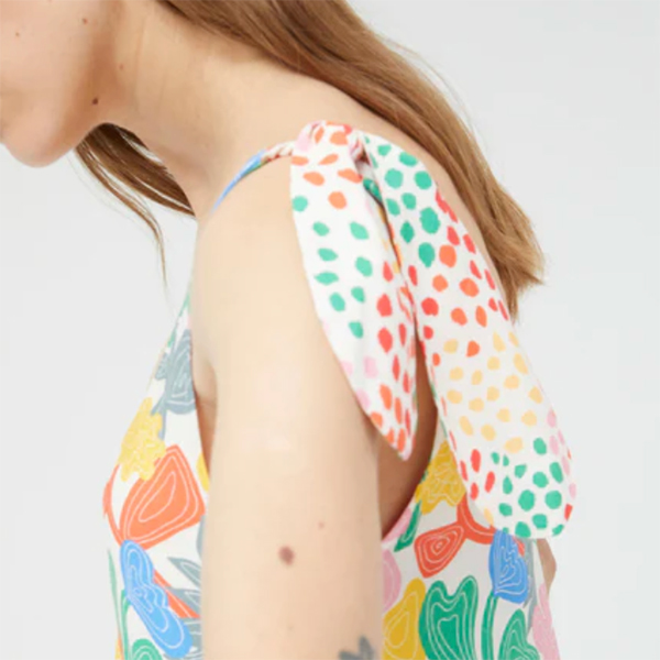 Vestido Midi Flowers Fantasía