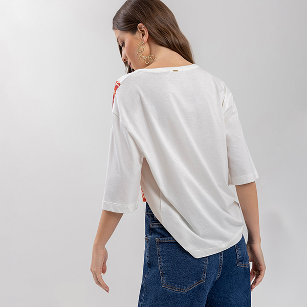 Camiseta Crepe Amarelo Seashell