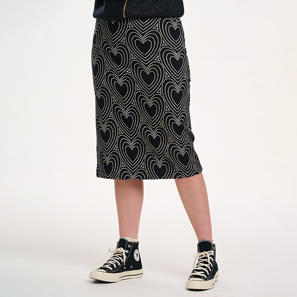 Faith Midi Skirt Heart Explosion