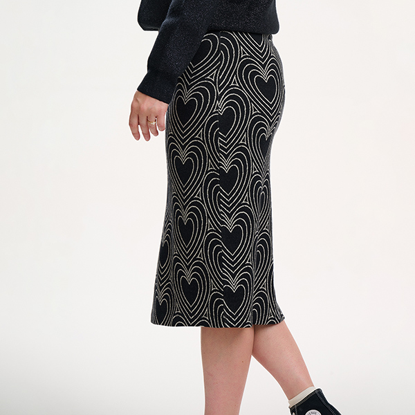 Faith Midi Skirt Heart Explosion