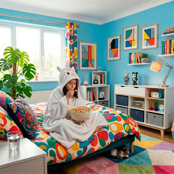 Manta Capucha Unicorn