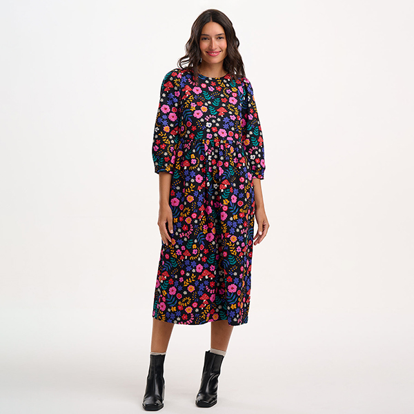 Maria Midi Dress Toadstool Floral