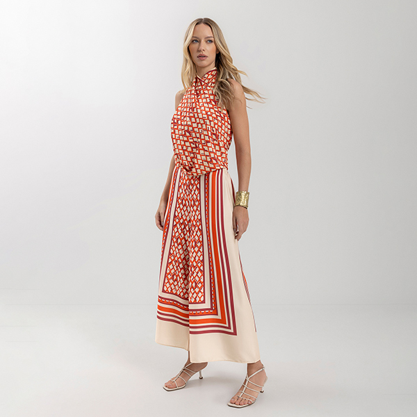 Pantalón Crepe Amarelo Seashell