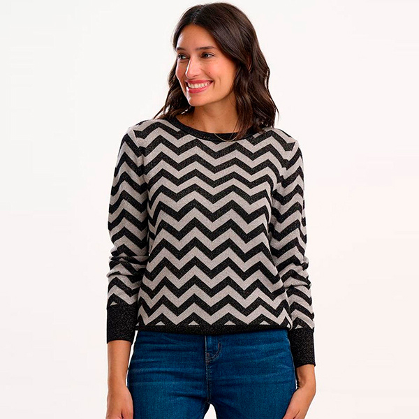 Rowena Jumper Chevron Stripes