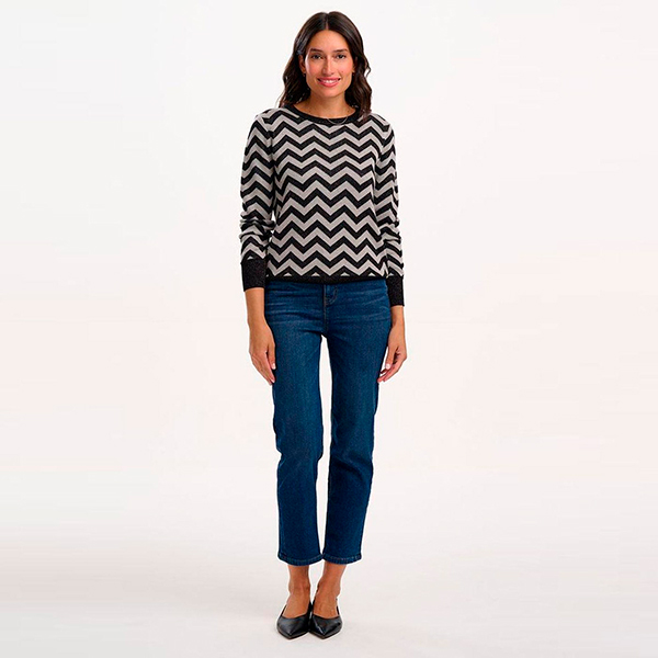 Rowena Jumper Chevron Stripes