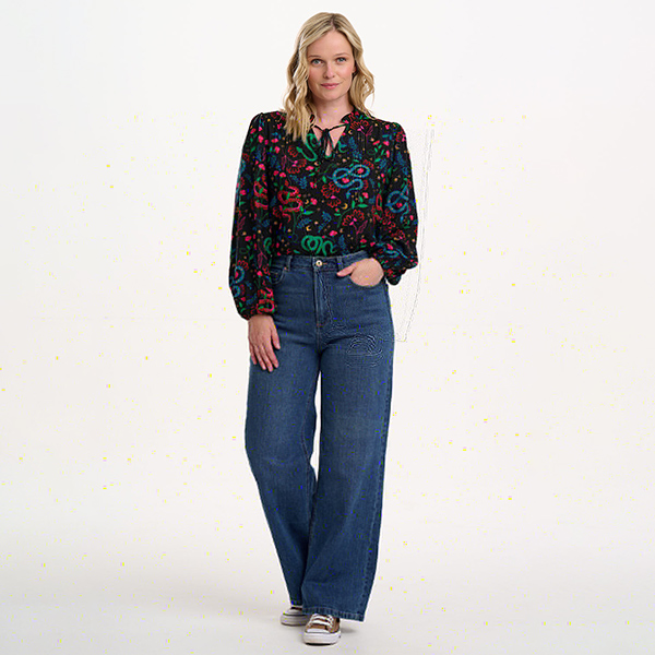 Yvonne Top Snake Floral