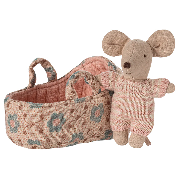 Bebé-Ratón-Capazo-Rosa