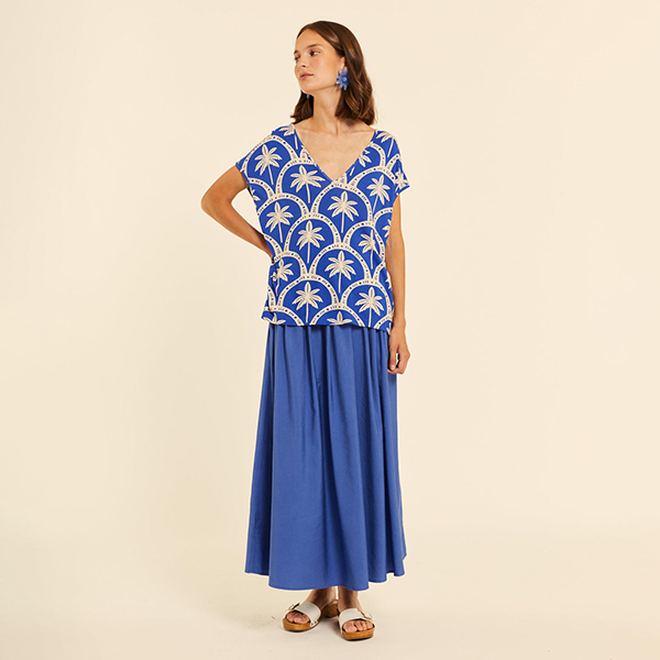 Camiseta Oversize Casablanca Azul
