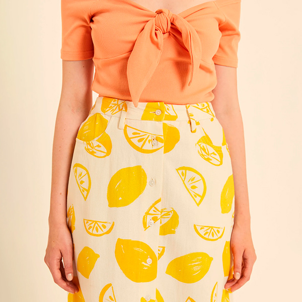 Falda Limonada Blanco Roto