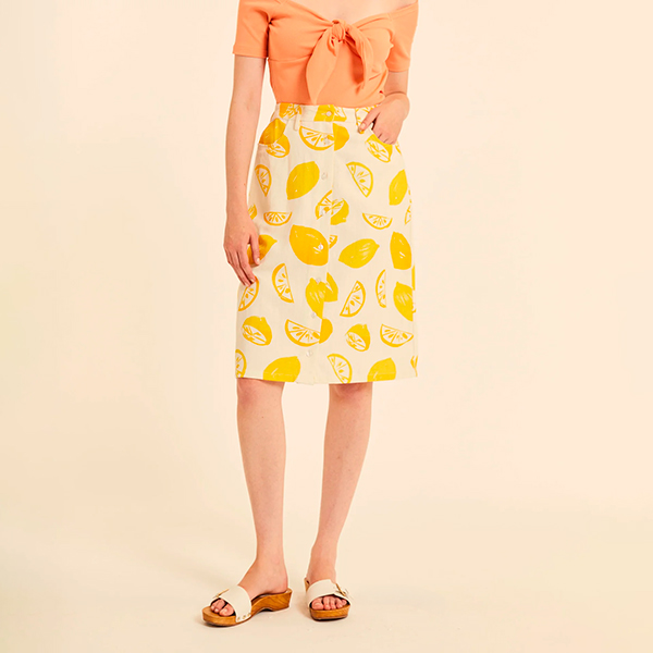 Falda Limonada Blanco Roto