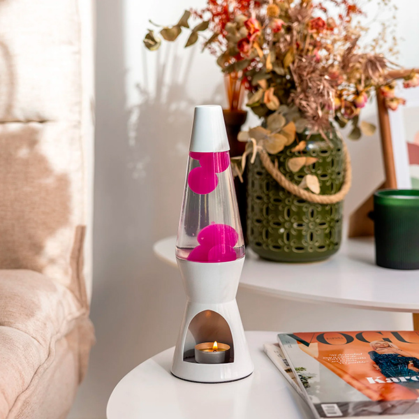 Lámpara Lava Vela Pink