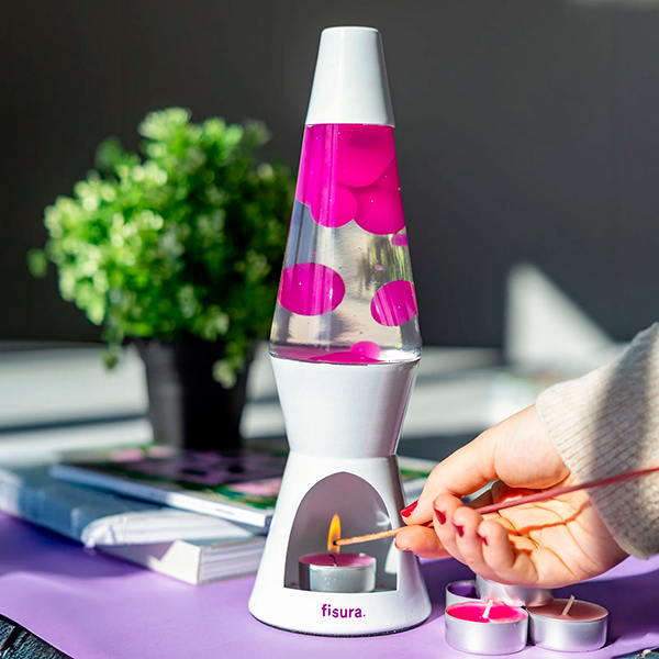 Lámpara-Lava-Vela-Pink