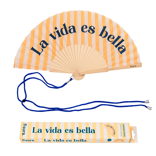 Abanico La vida es Bella