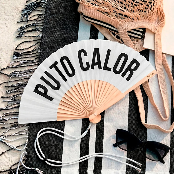 Abanico Puto Calor Blanco