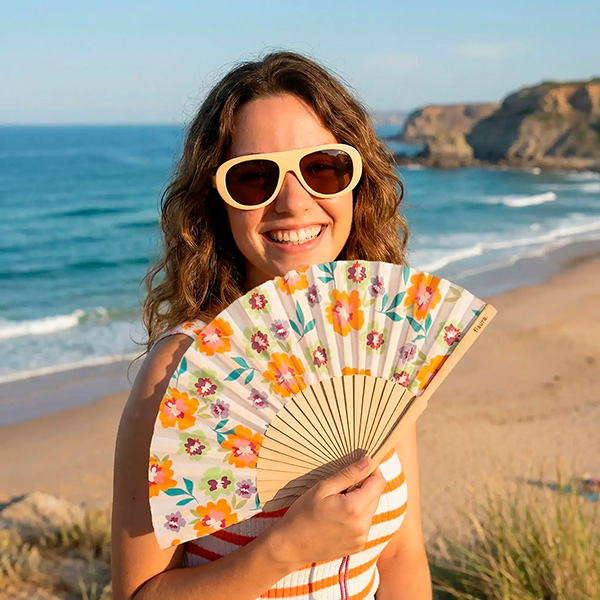 Abanico flores de jardin