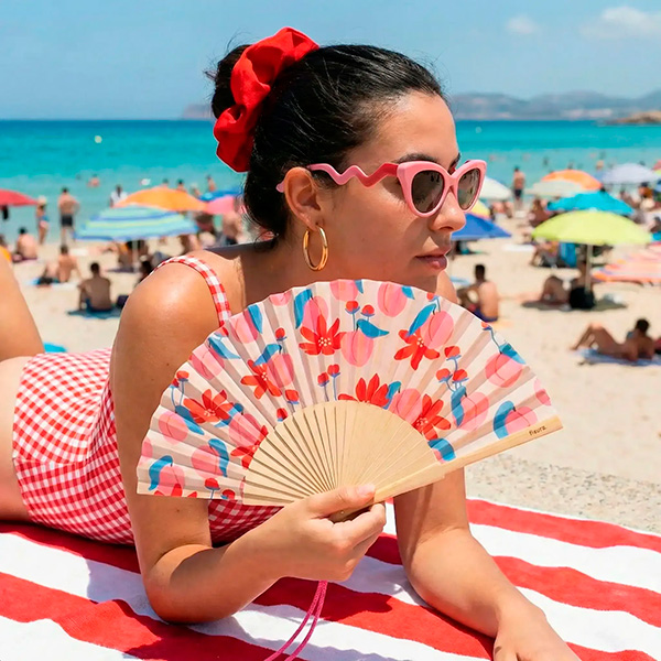 Abanico flores salvajes