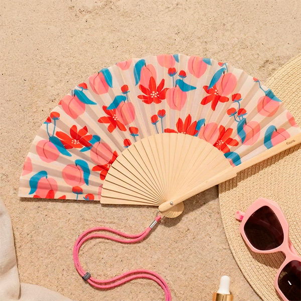 Abanico flores salvajes