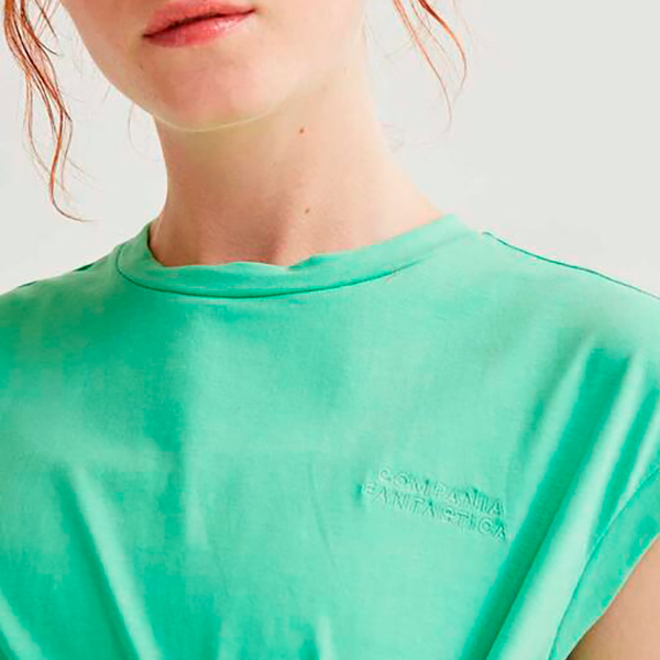 Camiseta-algodón-verde