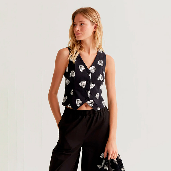 Chaleco-estampado-Harmony-Black
