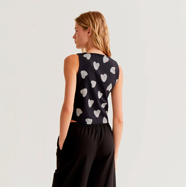 Chaleco-estampado-Harmony-Black