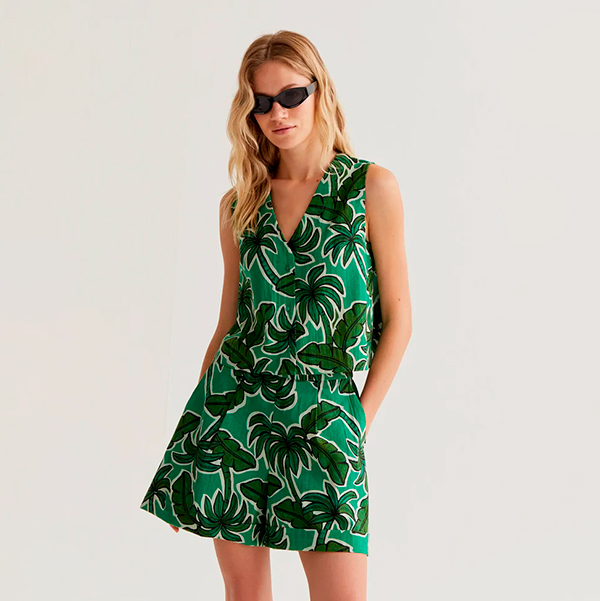 Chaleco-estampado-Palm-Tree