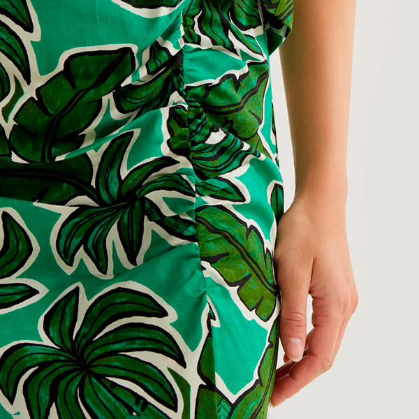 Falda-midi-estampado-Palm-Tree