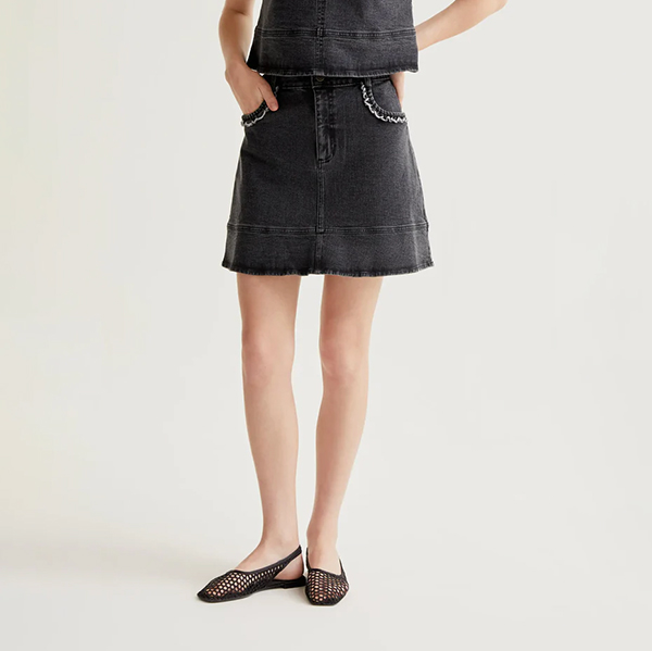 Falda-vaquera-negra-volantes