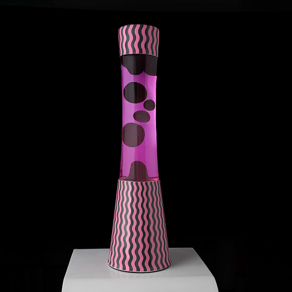 Lampara Lava ondas rosa