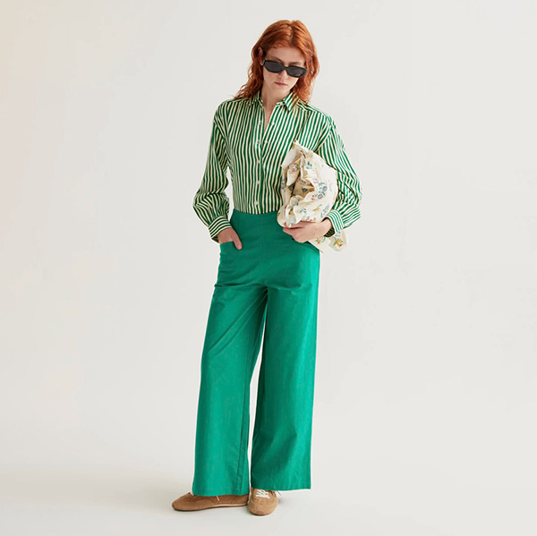 Pantalón-algodón-verde